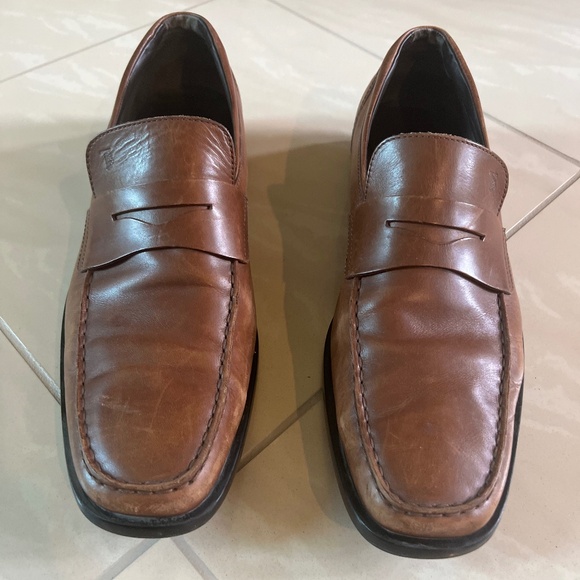 #2749 Tods Brown Leather Driving Shoe Slip On size 12, US 13.5 Mens main image 6
